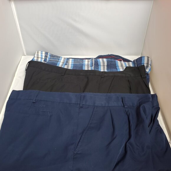 3 pair of big and tall men's shorts. Size 50. 2 pair Reebok, 1 pair True Nation - Picture 2 of 5